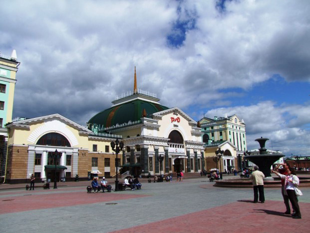 gare centrale Krasnoïarsk